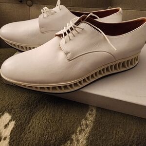 Robert Clergerie White Men's Oxfords